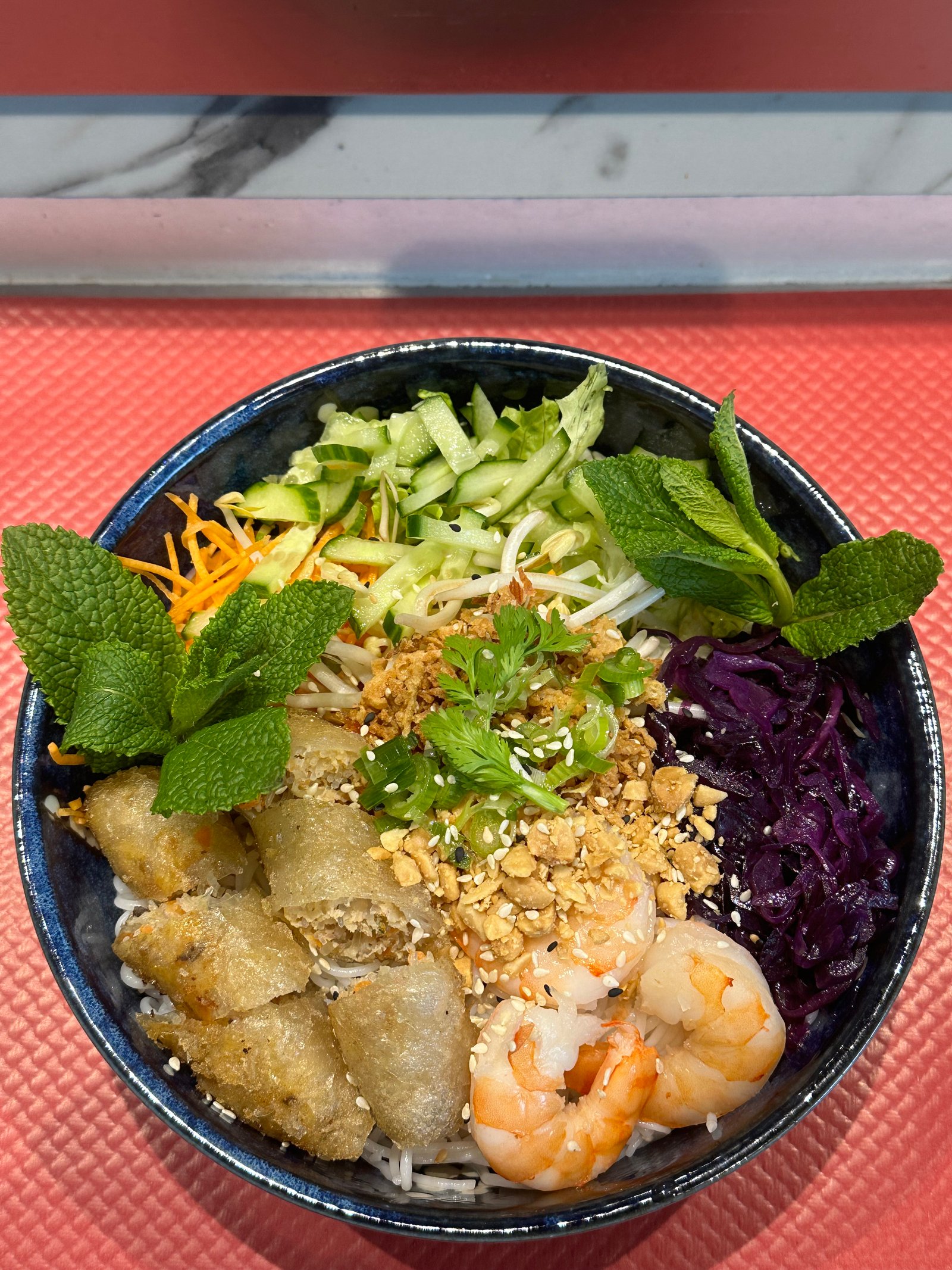 Bò bún crevette